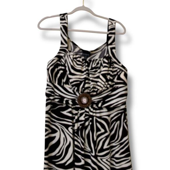 Y2K En Focus Brown Sleeveless Empire Waist Maxi Dress - Picture 4 of 8